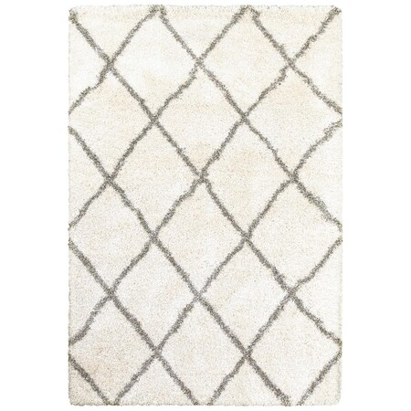 Oriental Weavers Area Rugs, Henderson 090W9 4X6 Rectangle - Ivory/ Grey-Polypropylene H090W9117165ST
